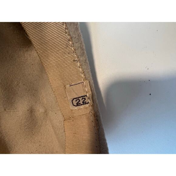 Vintage 1950s-60s Wool Hat w Blusher Veil JL - Picture 8 of 9